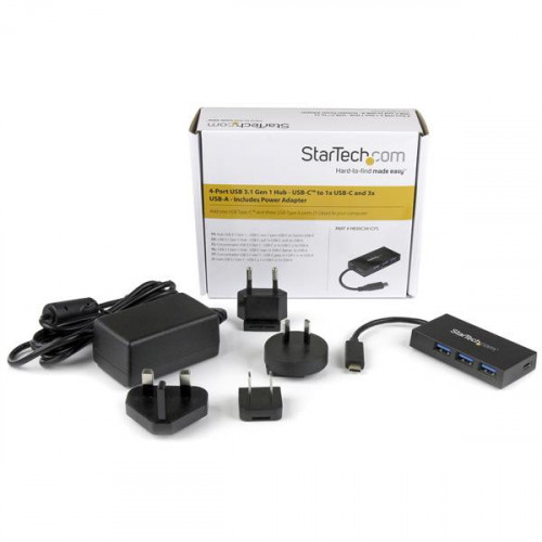 StarTech.com Hub USB 3.0 a 4 porte con USB-C -...