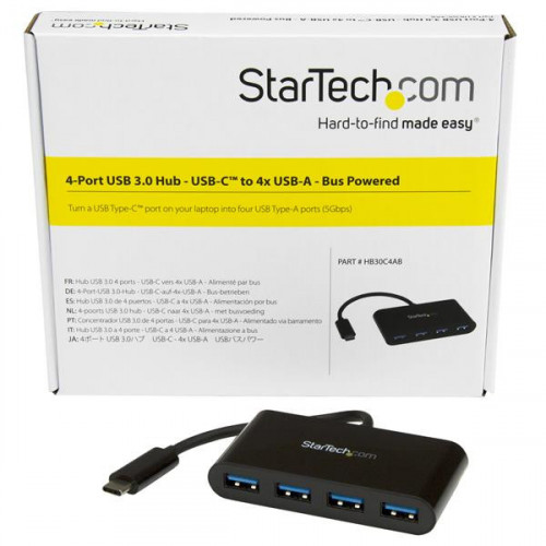 StarTech.com Hub USB 3.0 a 4 porte - USB-C a 4...