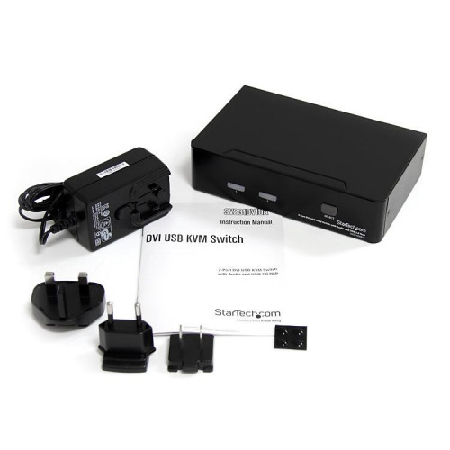 StarTech.com Switch KVM DVI USB 2 porte, con...