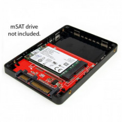StarTech.com Box esterno adattatore da SATA a Mini SATA 2,5" SSD