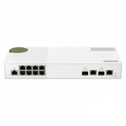 QNAP QSW-M2108R-2C switch di rete Gestito L2 Gigabit Ethernet (10/100/1000) Supporto Power over Ethernet (PoE) Bianco