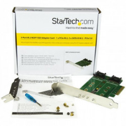 StarTech.com Adattatore SSD M.2 NGFF a 3 porte - 1x M.2 PCIe ( NVMe) , 2x M.2 SATA III M.2 - PCIe 3.0