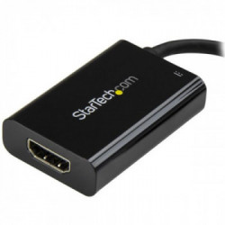 StarTech.com Adattatore video USB-C a HDMI con Power Delivery - 60 Watt - Nero