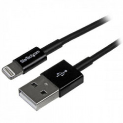StarTech.com Cavo Connettore Lightning 8-pin Apple a USB di tipo Slim per iPhone / iPod / iPad da 1m - Nero