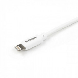 StarTech.com Caricabatteria da auto a doppia porta USB con cavo Lightning incorporato - Bianco