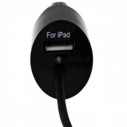 StarTech.com Caricatore da auto a doppia presa con cavo Micro-USB piu porta USB - Alta potenza ( 21 Watt / 4.2A ) - Nero