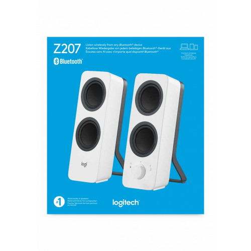 Logitech Z207 10 W Bianco Con cavo e senza cavo