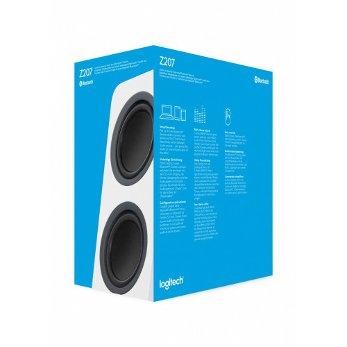 Logitech Z207 10 W Bianco Con cavo e senza cavo