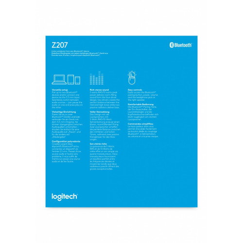 Logitech Z207 10 W Bianco Con cavo e senza cavo