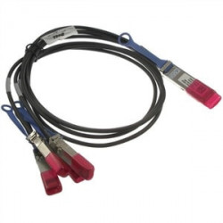 DELL QSFP28 - 4 x SFP28, 3 m cavo a fibre ottiche Black,Red