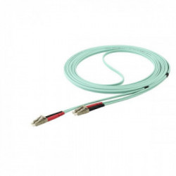 StarTech.com Cavo in Fibra Ottica Multimodale Duplex OM4 LC/LC - 100 Gb - 50/125 - LSZH - Turchese da 5m