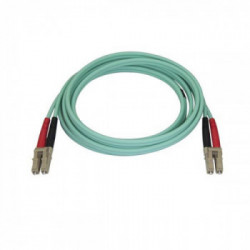 StarTech.com Cavo in Fibra Ottica Multimodale Duplex OM4 LC/LC - 100 Gb - 50/125 - LSZH - Turchese da 2m
