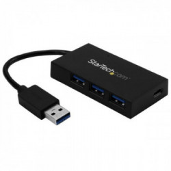 StarTech.com HB30A3A1CSFS hub di interfaccia USB 3.2 Gen 1 (3.1 Gen 1) Type-A 5000 Mbit/s Nero