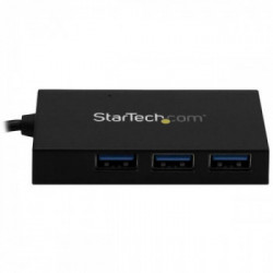 StarTech.com HB30A3A1CSFS hub di interfaccia USB 3.2 Gen 1 (3.1 Gen 1) Type-A 5000 Mbit/s Nero