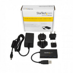 StarTech.com HB30A3A1CSFS hub di interfaccia USB 3.2 Gen 1 (3.1 Gen 1) Type-A 5000 Mbit/s Nero