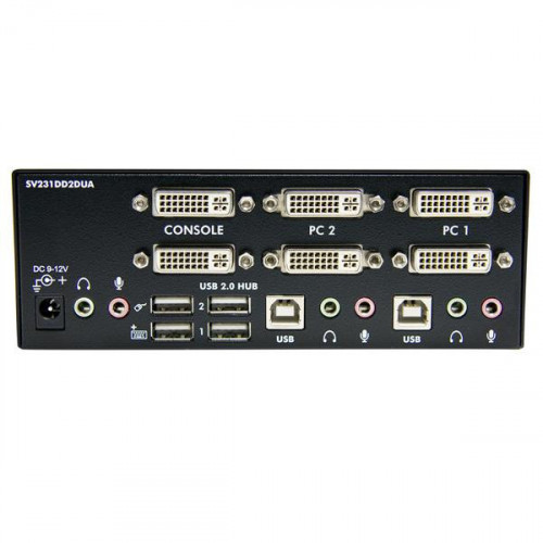 StarTech.com Switch KVM Dual DVI USB 2 porte...
