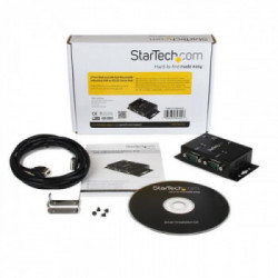 StarTech.com Hub adattatore USB a seriale 2 porte per montaggio a parete con clip per guide DIN