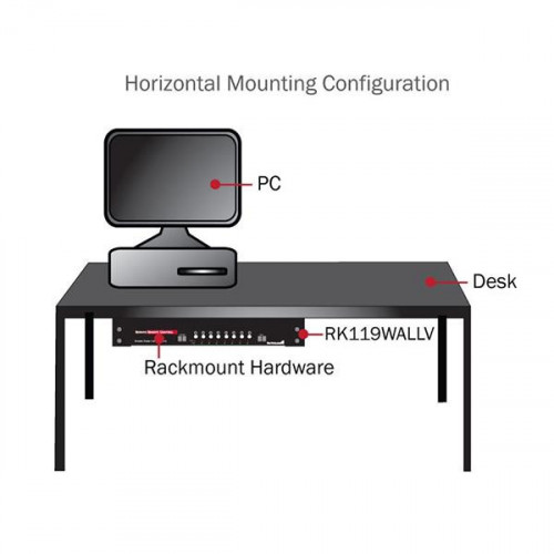StarTech.com Staffa rack in acciaio 4U per...