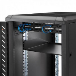 StarTech.com Scaffale cantilever per montaggio a rack 2U - Robusto ripiano per armadio server rack fisso - 56 kg