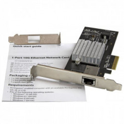 StarTech.com Scheda di Rete RJ 45 Ethernet PCI express ad 1 porta da 10GBase - Adattatore PCIe NIC Gigabit Ethernet
