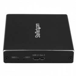 StarTech.com Box Esterno USB 3.1 (10Gbit/s) a 2 Slot - Enclosure M.2 NGFF SSD SATA - RAID