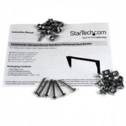 StarTech.com Staffa rack in acciaio 3U per montaggio attrezzature su parete verticale da 48 cm ca.