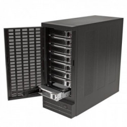 StarTech.com Box Esterno HDD/SSD per disco rigido SATA III 2.5/3.5" USB 3.0 con UASP e funzione hot-swap ad 8 alloggiamenti