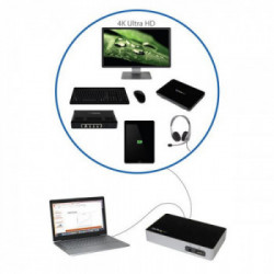 StarTech.com Docking Station DisplayPort per Portatili Universale DP - USB 3.0 ULTRA HD 4K