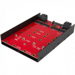 StarTech.com Adattatore M.2 ( NGFF ) x4 SATA per alloggiamento bay da 3,5" - Adattatore per 4-drive NGFF a SATA