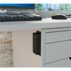 StarTech.com Hub USB 3.0 alimentato a 4 porte con 3 porte di ricarica USB dedicate (2 x 1A e 1 x 2A) - Box esterno in metallo