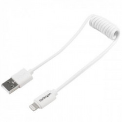 StarTech.com Cavo USB a Lightning a spirale da 0,3m - bianco