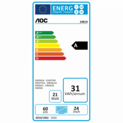 AOC Basic-line 24B1H monitor piatto per PC 59,9 cm (23.6") 1920 x 1080 Pixel Full HD LED Nero