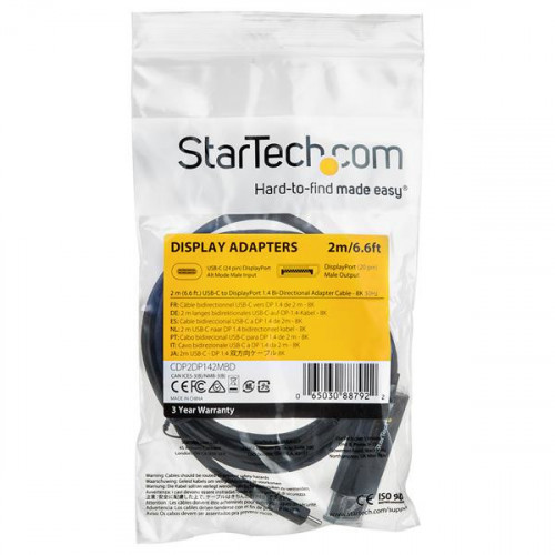 StarTech.com Cavo da USB C a DisplayPort 1.4 da...