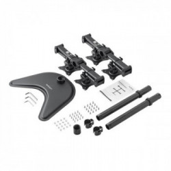 StarTech.com Supporto Articolabile VESA per 4 Montor - Stand per 4 Schermi fino a 27"