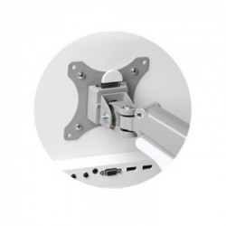 Kensington K55470EU supporto da tavolo per Tv a schermo piatto 81,3 cm (32") Morsa/Bullone di ancoraggio Grigio, Argento