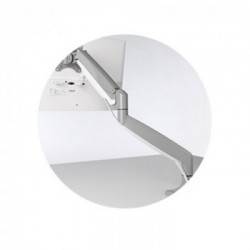 Kensington K55470EU supporto da tavolo per Tv a schermo piatto 81,3 cm (32") Morsa/Bullone di ancoraggio Grigio, Argento