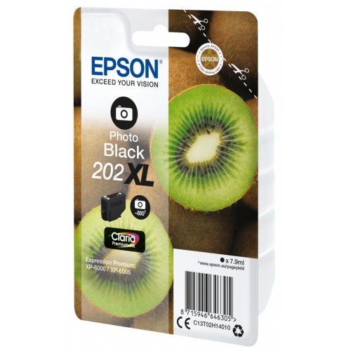 Epson Kiwi Singlepack Photo Black 202XL Claria...