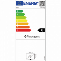 DELL UltraSharp Monitor 43 4K USB-C: U4320Q