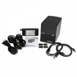 StarTech.com Box Case Esterno per 4 Hard Disk SATA III da 3,5" con interfacce eSATA e USB 3.0 con ventola - 6 Gbps e supporto