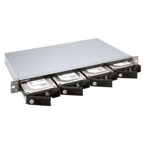 QNAP TR-004U array di dischi Nero, Grigio