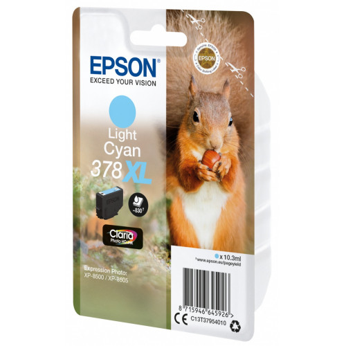 Epson Squirrel Singlepack Light Cyan 378XL...