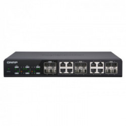 QNAP QSW-M1208-8C switch di rete Gestito 10G Ethernet (100/1000/10000) Nero