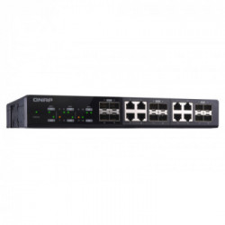 QNAP QSW-M1208-8C switch di rete Gestito 10G Ethernet (100/1000/10000) Nero