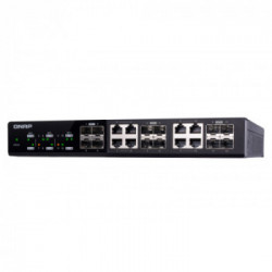 QNAP QSW-M1208-8C switch di rete Gestito 10G Ethernet (100/1000/10000) Nero