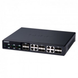 QNAP QSW-M1208-8C switch di rete Gestito 10G Ethernet (100/1000/10000) Nero