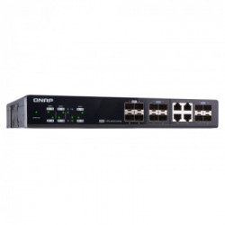QNAP QSW-M1204-4C switch di rete Gestito 10G Ethernet (100/1000/10000) Nero