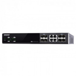 QNAP QSW-M804-4C switch di rete Gestito 10G Ethernet (100/1000/10000) Nero