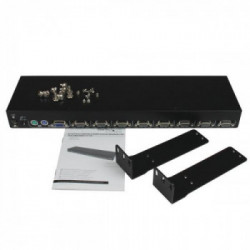 StarTech.com Modulo Switch commutatore KVM USB PS/2 a 8 porte per console rack a LCD della serie 1UCABCONS17/19