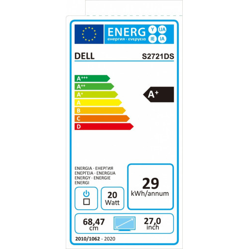 DELL S Series S2721DS 68,6 cm (27") 2560 x 1440...