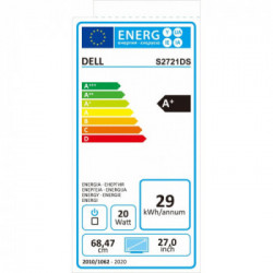 DELL S Series S2721DS 68,6 cm (27") 2560 x 1440 Pixel Quad HD LCD Grigio